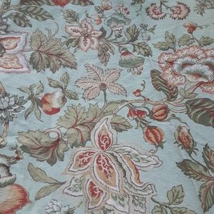 Fall floral round cotton table cloth diameter 64in